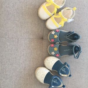 Carters baby girl shoe lot sizes 4 and 5